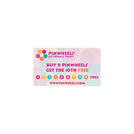 Custom Loyalty Card, 3 1/2" x 2"