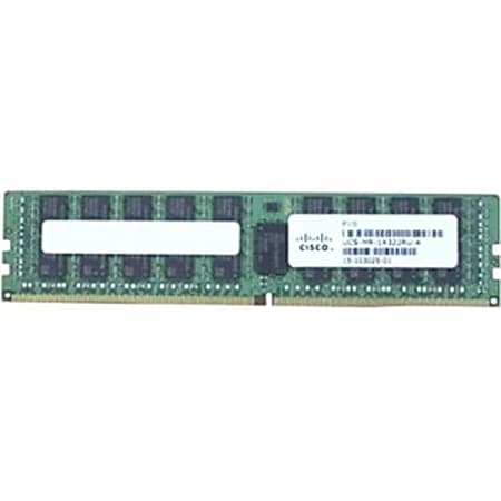 Cisco 32GB DDR4 SDRAM Memory Module - For Server - 32 GB (1 x 32GB) - DDR4-2666/PC4-21300 DDR4 SDRAM - 2666 MHz - CL15 - 1.20 V - ECC - Registered - 288-pin - DIMM