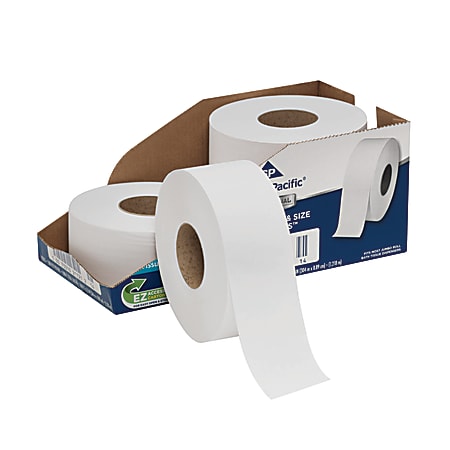 Georgia-Pacific PRO™ Convenience Pack Jumbo Jr. Roll 2-Ply Toilet Paper, 1000' Per Roll, Pack Of 4 Rolls