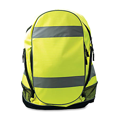 R3® Safety Hi-Visibility Reflective Backpack, Lime Green