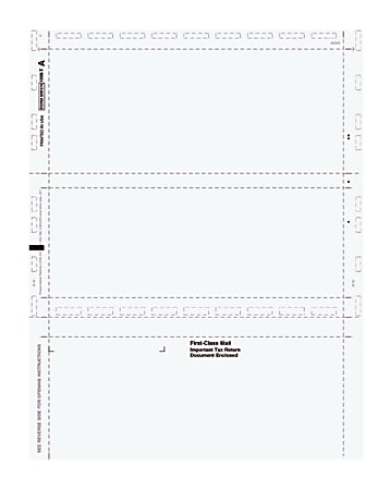1098 T Pressure Seal Tax Forms, 500 SHEETS/PK, MW379, Z FOLD Blank w/ Backers Cut Sheet