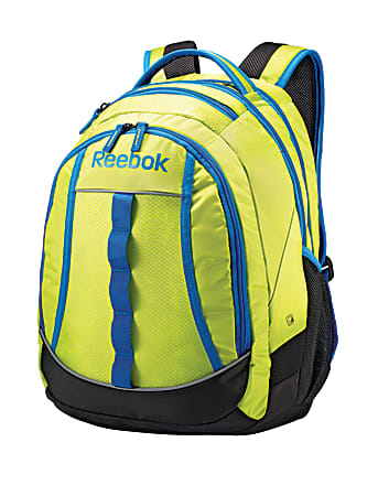 Reebok Thunder Chief Backpack For 15.6 Laptop Electric Frog