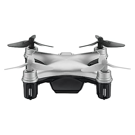 Propel RC Atom Micro Drone, 2 13/16"H x 2 13/16"W x 1"D, Titanium