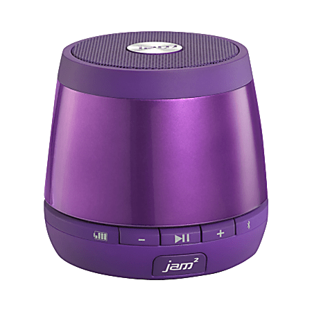 JAM Plus Bluetooth® Wireless Portable Speakers, 3.5" x 3.5" x 3.4", Purple