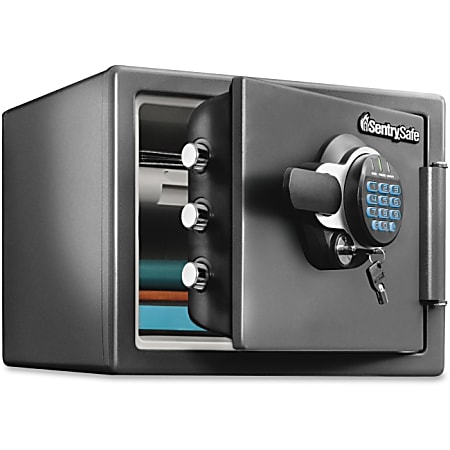 Sentry Safe Large Digital Safe - Digital Lock - Water Resistant, Fire Resistant - Gunmetal Gray