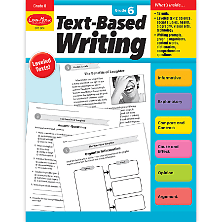 Evan-Moor Educational Publishers Text-Based Writing, Grade 6