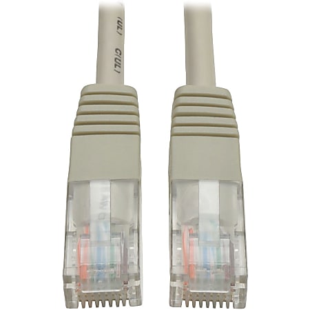 Tripp Lite 4ft Cat5e / Cat5 350MHz Molded Patch Cable RJ45 M/M Gray 4'