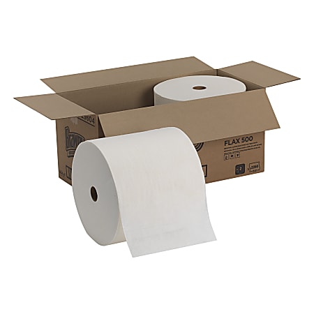 Brawny Industrial® by GP PRO F500 Light-Duty 1-Ply Disposable Cleaning Paper Towels, 1130 Sheets Per Roll, Pack Of 2 Rolls