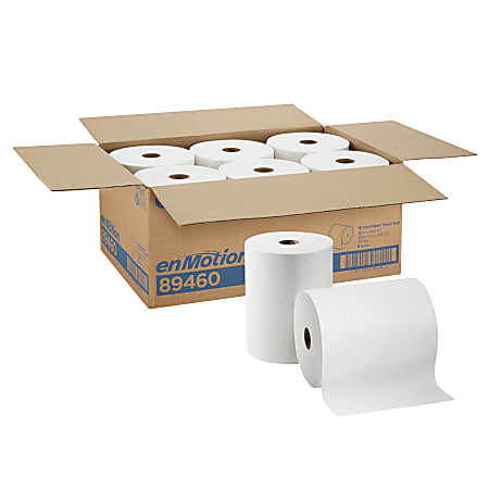 enMotion® by GP PRO 1-Ply Paper Towels, 800' Per Roll, Pack Of 6 Rolls