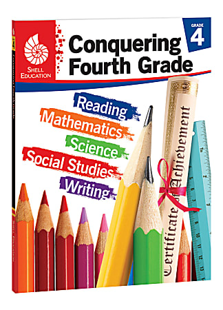 Shell Education Conquering The Grades, Grade 4, Red