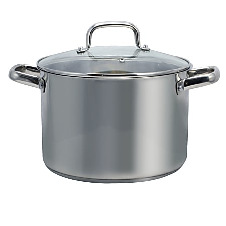 Winco SST-8 Stainless Steel 8 qt Stock Pot