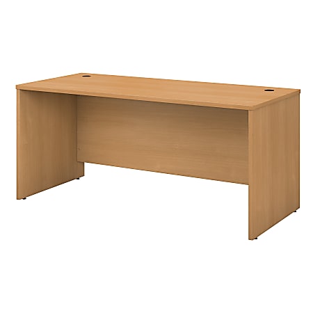 Bush Business Furniture Components Office Desk 66"W x 30"D, Light Oak, Standard Delivery