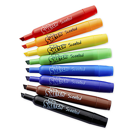 Mr. Sketch Scented Markers Assorted Colors Set Of 8 - Office Depot
