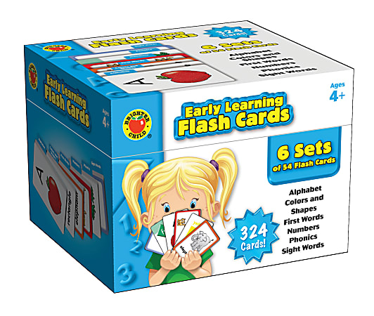 Brighter Child Early Learning Flash Cards, Grades Pre-K - 1
