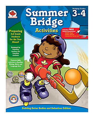 Summer Bridge Activities Workbook For Canadian Students, Grades 3 - 4