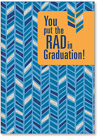 Viabella Graduation Greeting Card, Rad, 5" x 7", Multicolor