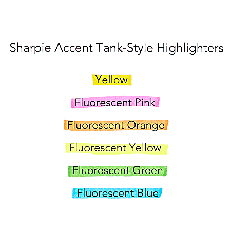Sharpie Accent Highlighters Fluorescent Green Pack Of 12 - Office Depot