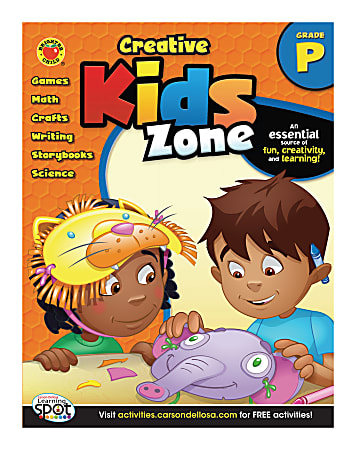 Brighter Child Creative Kids Zone Activity Book, Grade Pre-K