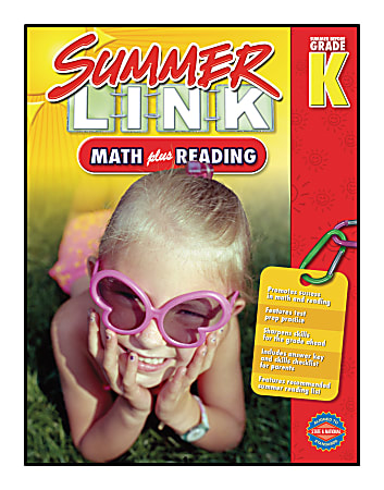 American Education Publishing Workbook Summer Link Math plus Reading Grades PK - K