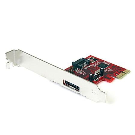 StarTech.com 1x eSATA + 1x SATA 6 Gbps PCI Express SATA Controller Card Adapter