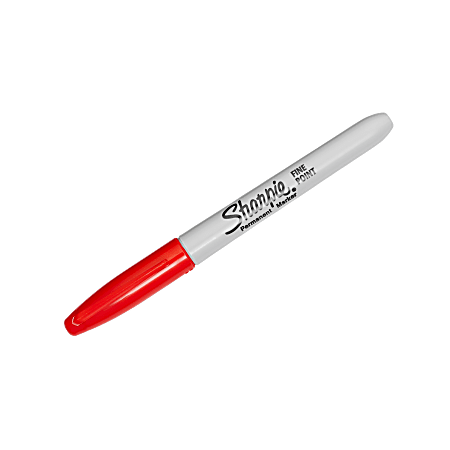 Sharpie Permanent Fine Point Markers Red Pack Of 12 Markers - Office Depot