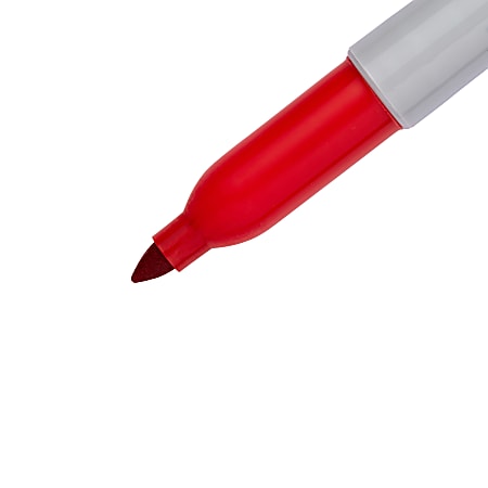 Sharpie Twin Tip Permanent Markers FineUltra Fine Points Red Pack Of 12 -  Office Depot
