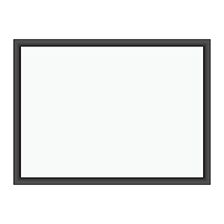 U Brands Magnetic Dry-Erase Board, 24" X 18", Black Wood Frame, Actual Size 23" X 17" (307U00-01)