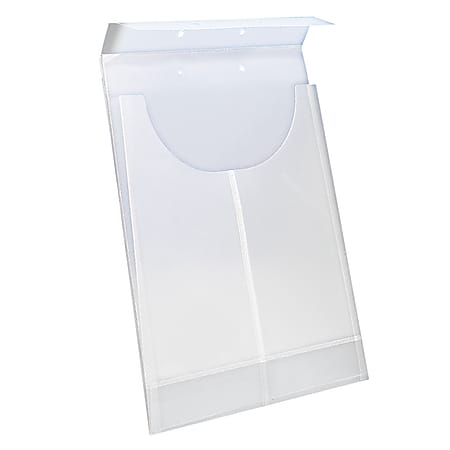 Smead 2 Hole Punched Poly Retention Jacket LetterLegal Clear Box
