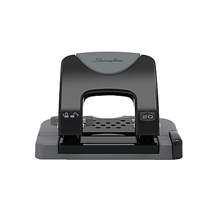 Swingline® SmartTouch 2-Hole Low-Force Punch, 20-Sheet Capacity