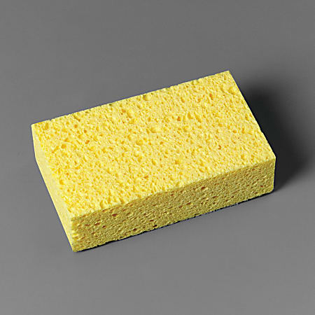 Scotch-Brite Extra-Large Commercial Sponge - 24/Carton - Cellulose - Yellow Scotch-Brite Extra-Large Commercial Sponge - 24/Carton - Cellulose - Yellow