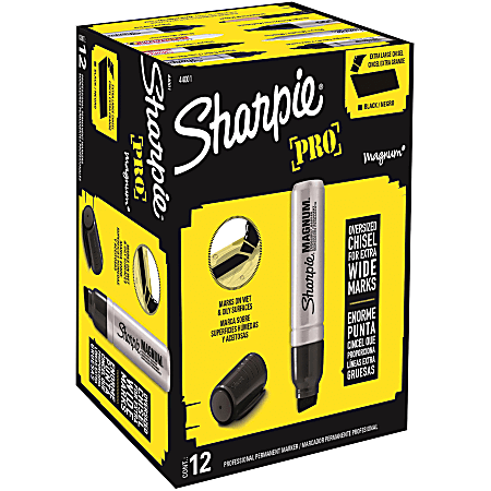 Sharpie® Magnum® Black Extra Large Chisel Marker