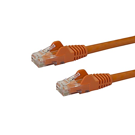 StarTech.com 25ft CAT6 Ethernet Cable - Orange Snagless Gigabit CAT 6 Wire