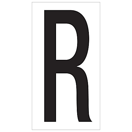 Office Depot Brand Vinyl Warehouse Labels DL9310R Letter R 3 12 ...