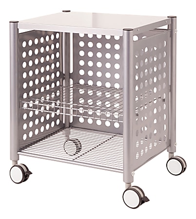 Vertiflex® Deskside Machine Stand, 7"H x 21 1/2"W x 17 7/8"D, Matte Gray