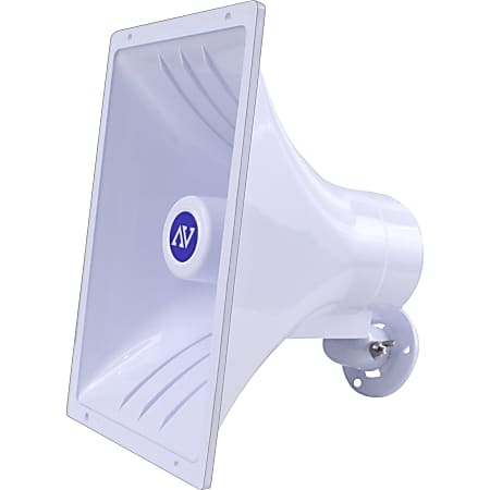 AmpliVox Indoor/Outdoor Wall Mountable Speaker, White, S1270