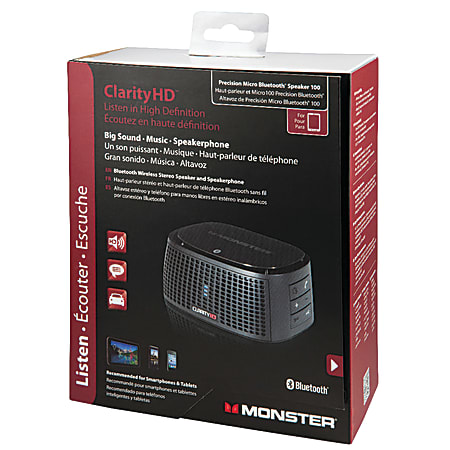 Monster ClarityHD Precision Micro Bluetooth Speaker Office Depot