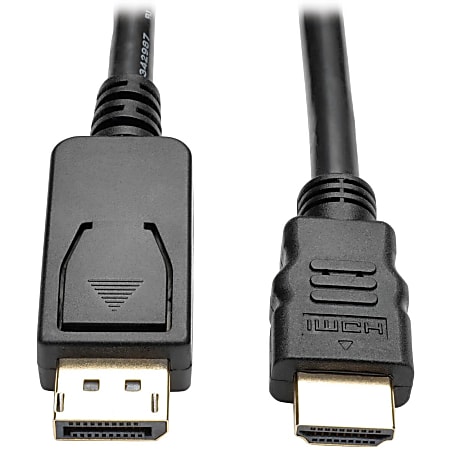 Eaton Tripp Lite Series DisplayPort 1.2 to HDMI Adapter Cable (DP with Latches to HDMI M/M), 4K, 6 ft. (1.8 m) - DisplayPort/HDMI  - P582006V2