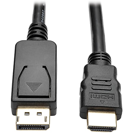 Prædiken vejspærring prop Tripp Lite DisplayPort to HDMI Adapter Converter Cable 6 Black - Office  Depot