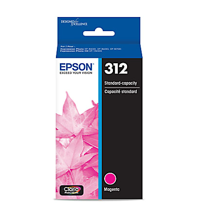 Epson® 312 Claria® Photo Magenta Ink Cartridge, T312320-S