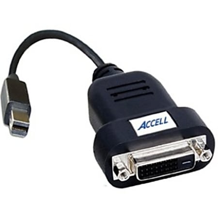 Accell UltraAV Mini DisplayPort to DVI-D Active Single-Link Adapter