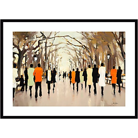 Amanti Art Poets Walk by Lorraine Christie Wood Framed Wall Art Print, 41”W x 30”H, Black