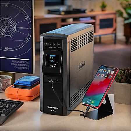 CyberPower CP1500PFCLCD UPS 1500VA 1000W PFC compatible Pure sine