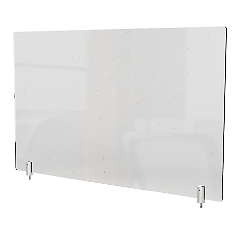 Ghent Partition Extender, With Screws, 18"H x 24"W x 13/16"D, Clear