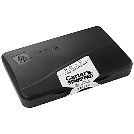 Avery® Carter's™ Foam Stamp Pad, 2-3/4" x 4-1/4", Black