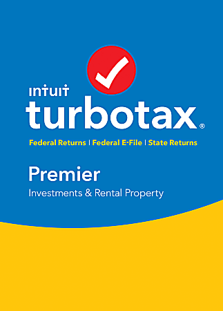 Intuit® TurboTax® Premier Federal + E-File + State 2017, For PC/Mac®, Disc