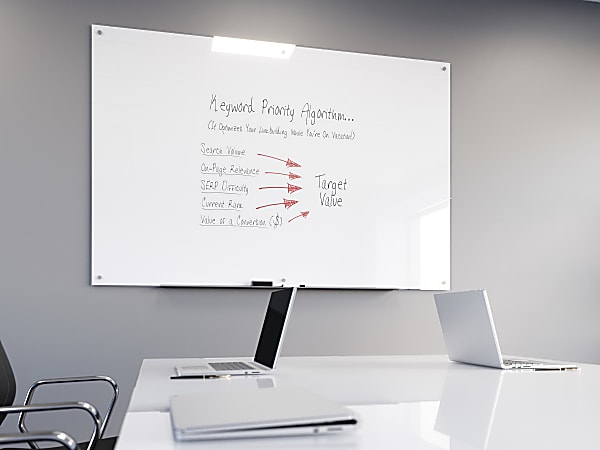 WorkPro Magnetic Glass Unframed Dry Erase Whiteboard 72 x 48 White - Office  Depot