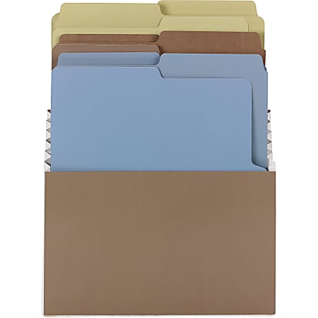 Smead Organized Up® Vertical Stadium® File with Heavyweight Vertical Folders - Sheet - 3 Pocket(s) - 3 Tier(s) - 8.8" Height x 10.5" Width - Desktop, Drawer, Shelf - Assorted - 1Each