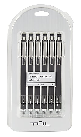  TUL® Mechanical Pencils, 0.7 mm, Black Barrels, Pack Of 6  Pencils : Office Products