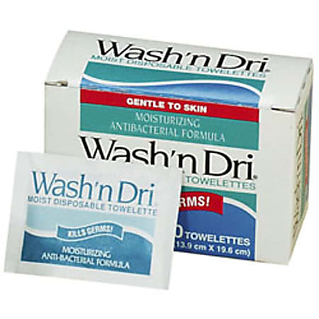 Wash 'N Dri Towelettes, Box Of 20