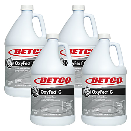 Betco® OxyFect™ G Cleaner, Mint Scent, 128 Oz Bottle, Case Of 4